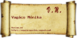 Vagács Mónika névjegykártya
